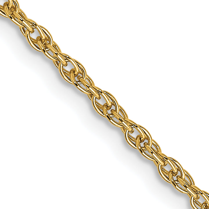 14K 1.55mm Carded Cable Rope Chain