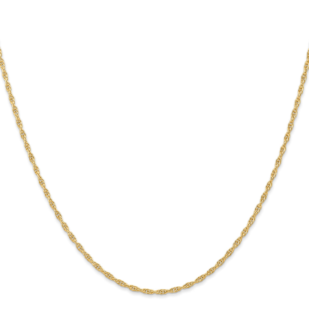 14K 1.55mm Carded Cable Rope Chain