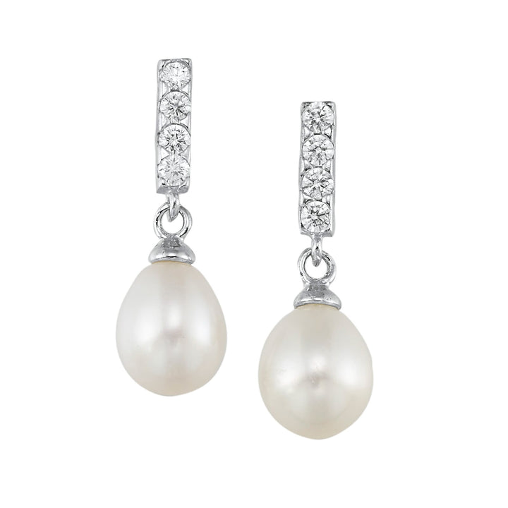 Silver Pearl Earring