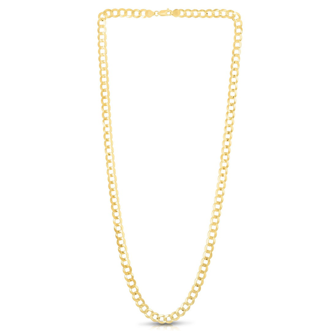 10K Gold 6.2mm Lite Comfort Curb Chain