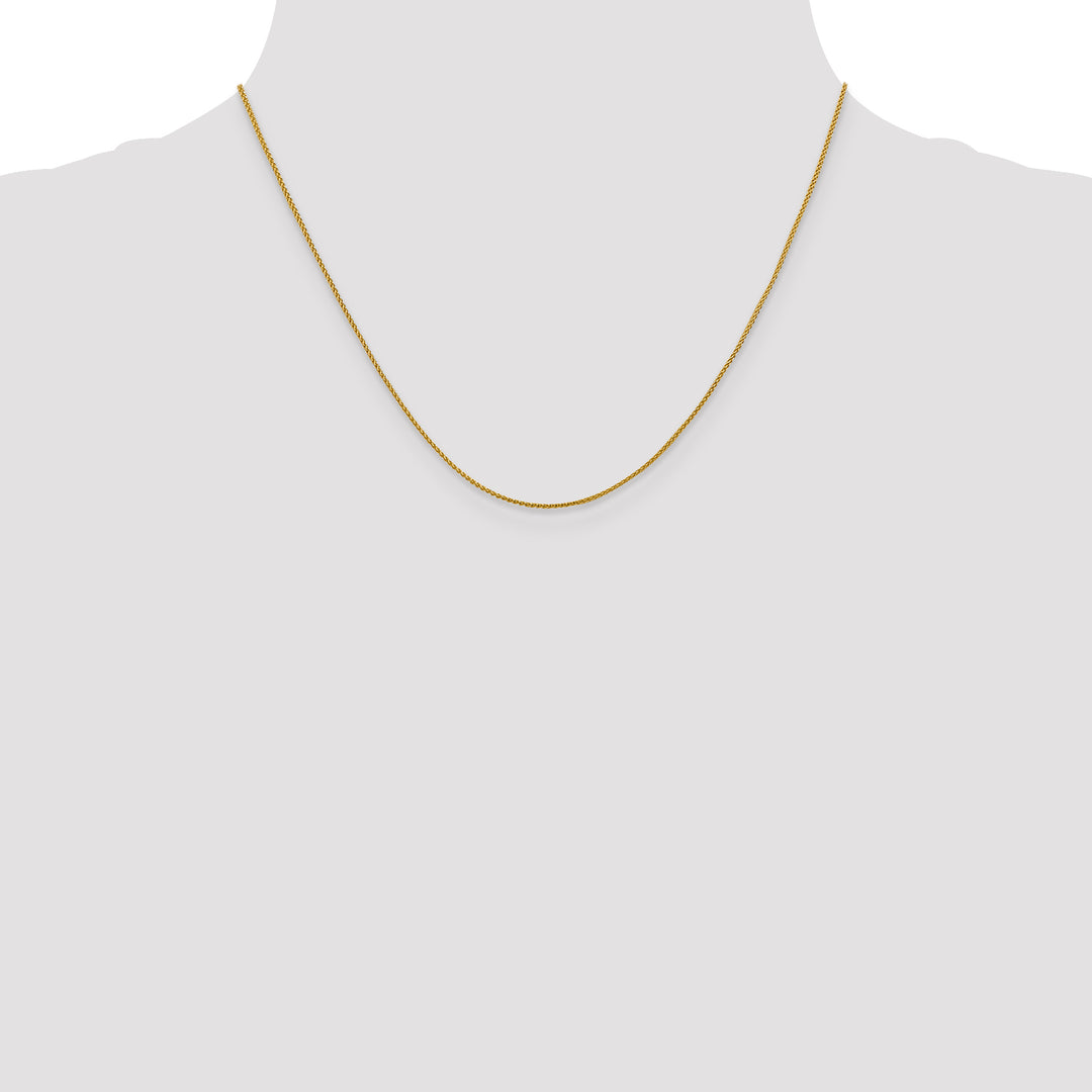 18K Leslies 1mm D/C Spiga Chain