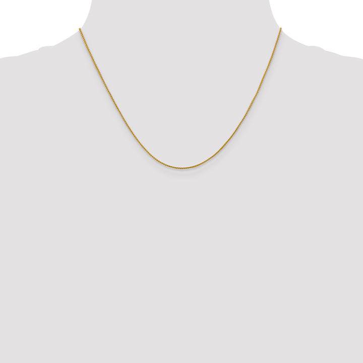 18K Leslies 1mm D/C Spiga Chain