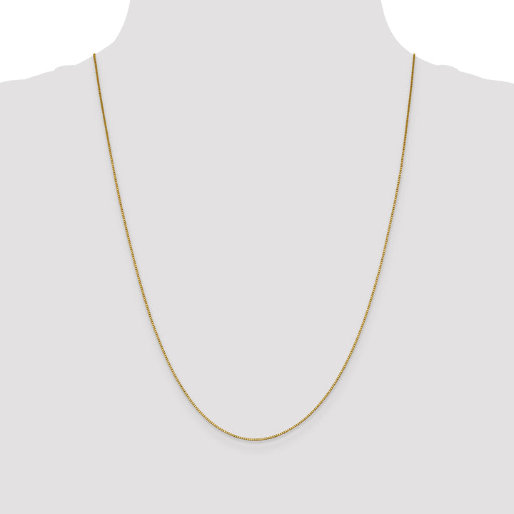 18K Leslies .9mm Box Chain