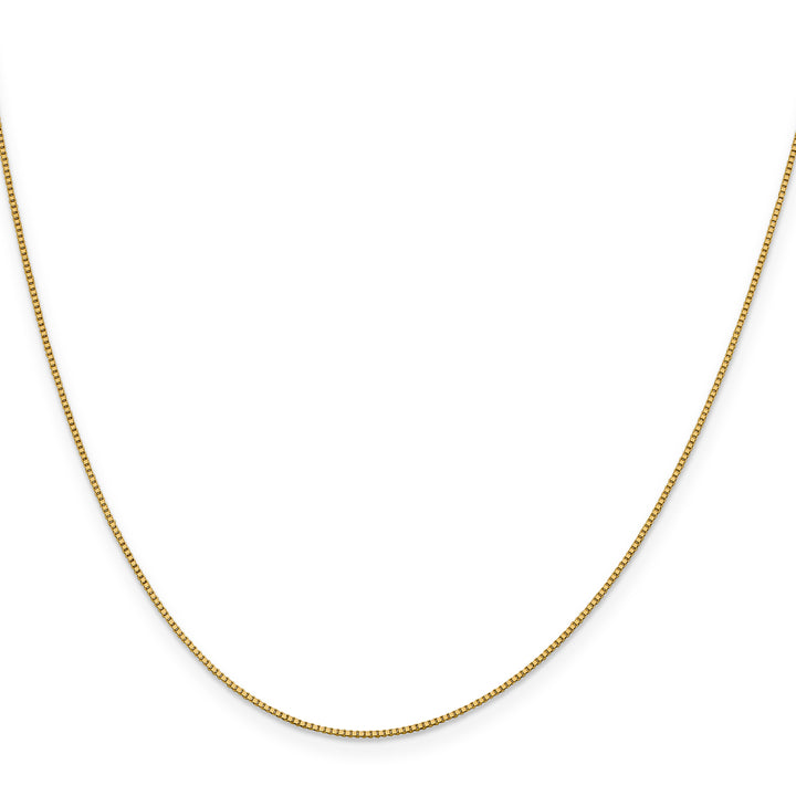 18K Leslies .9mm Box Chain