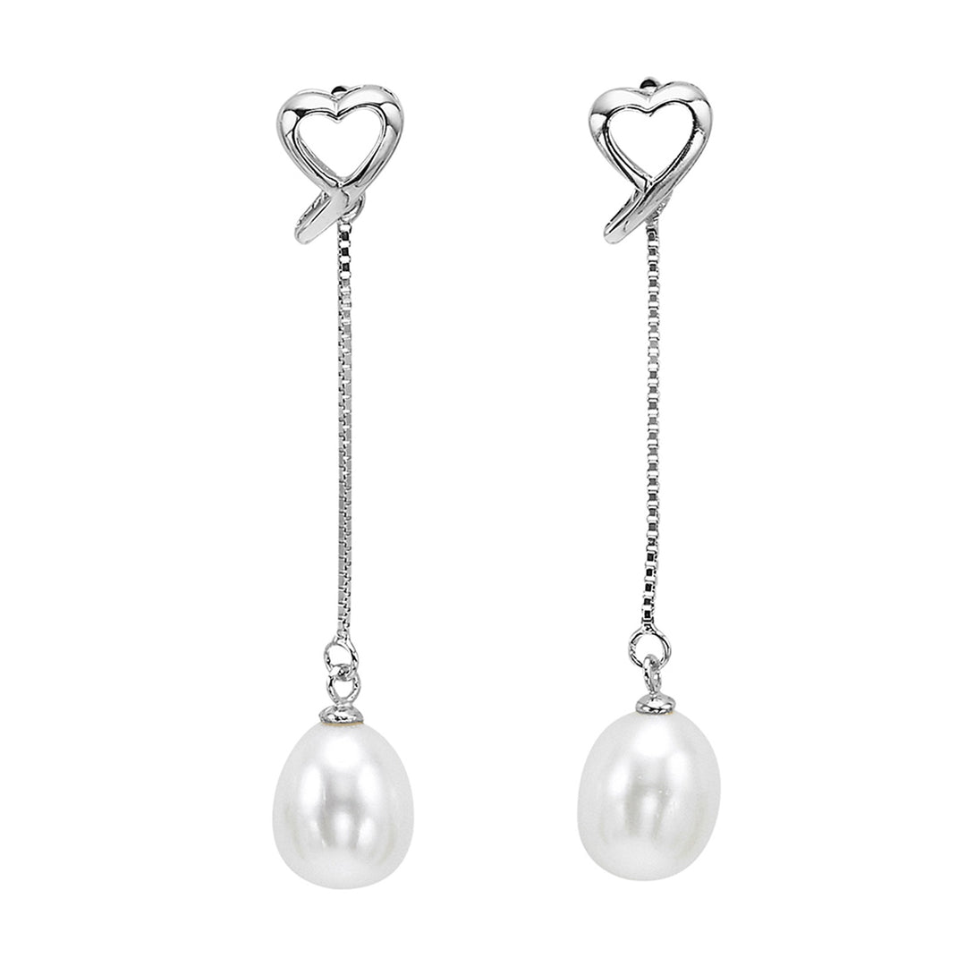 Silver Pearl Earring