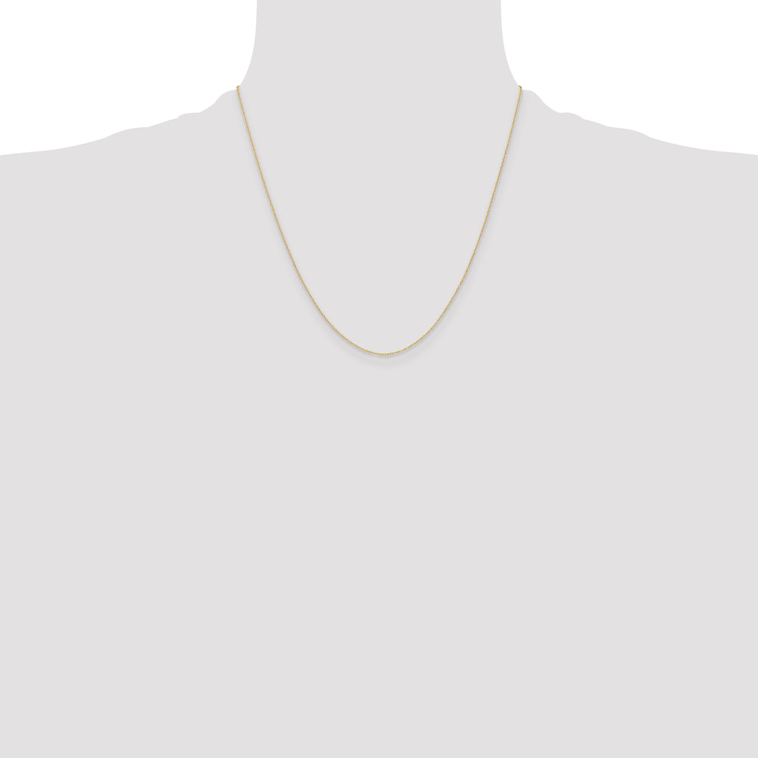 14k .4 mm Carded Cable Rope Chain
