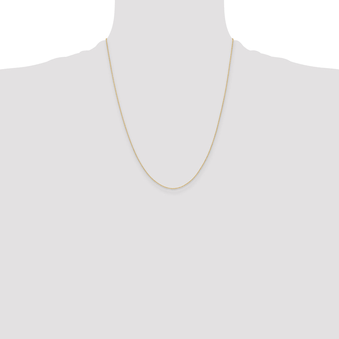 14k .4 mm Carded Cable Rope Chain
