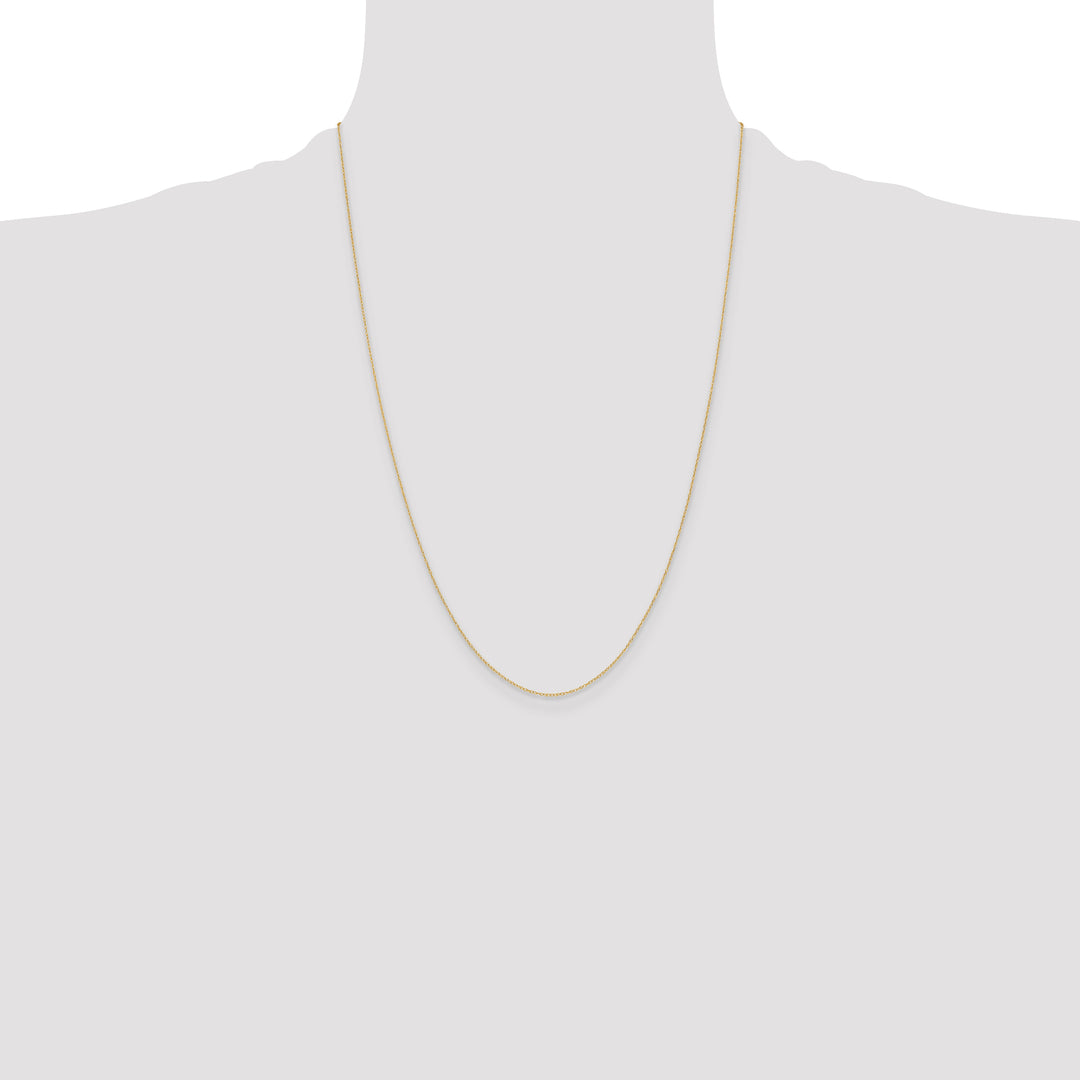 14k .4 mm Carded Cable Rope Chain