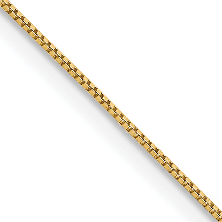 14k .5mm Carded Box Chain