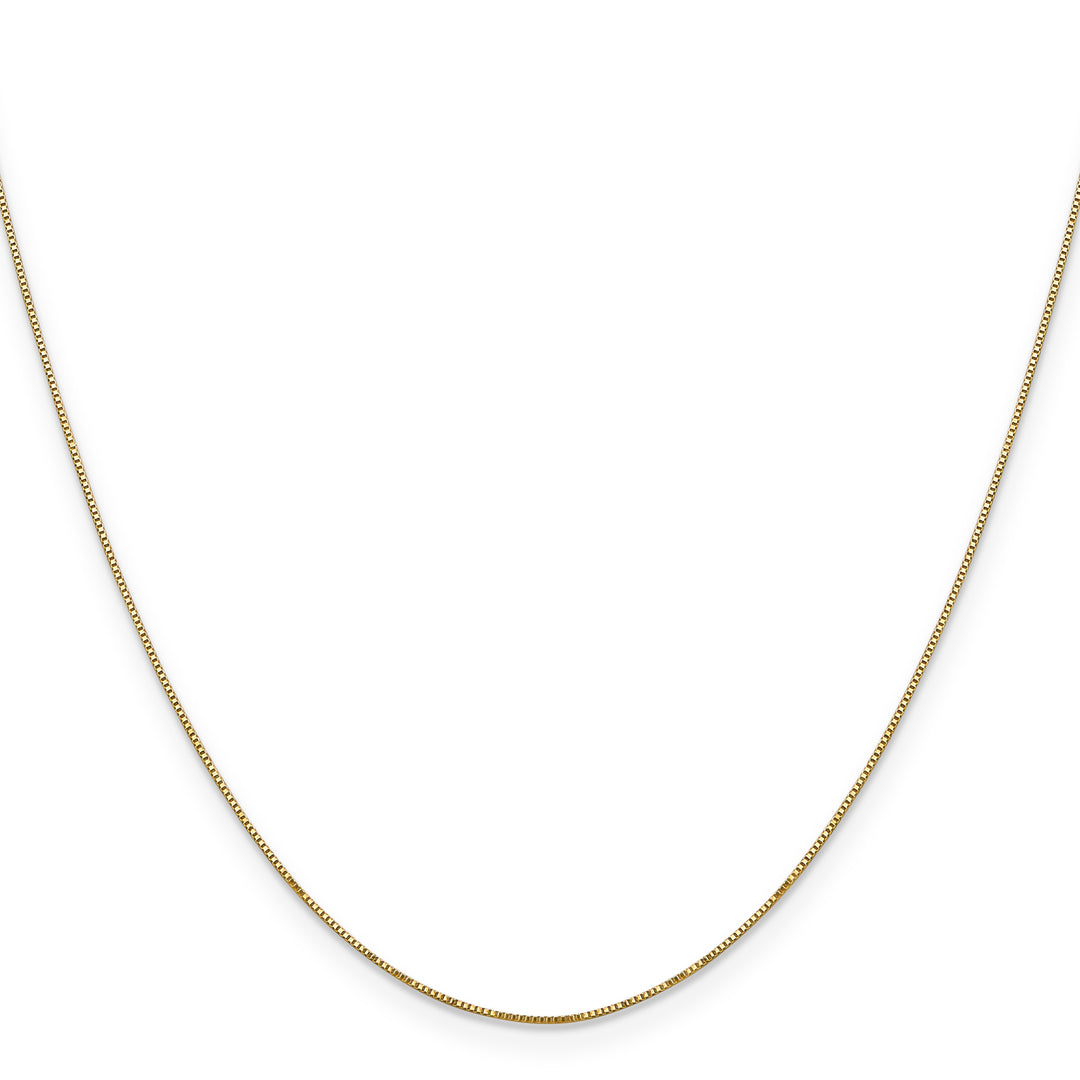 14k .5mm Carded Box Chain