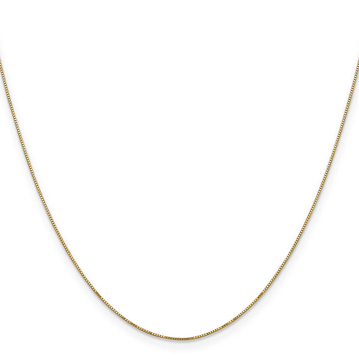 14k .5mm Carded Box Chain