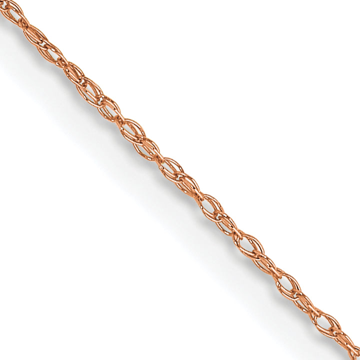 14k  Rose Gold .5 mm Carded Cable Rope Chain
