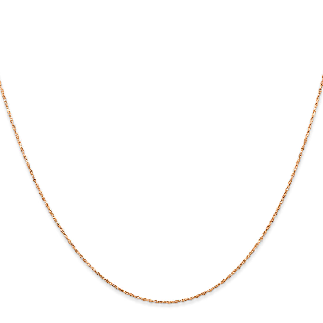 14k  Rose Gold .5 mm Carded Cable Rope Chain