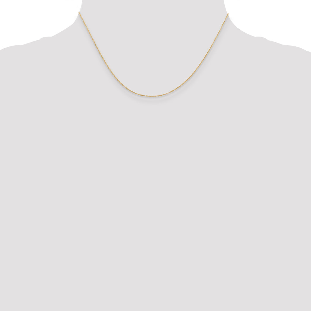 14k .5 mm Carded Cable Rope Chain