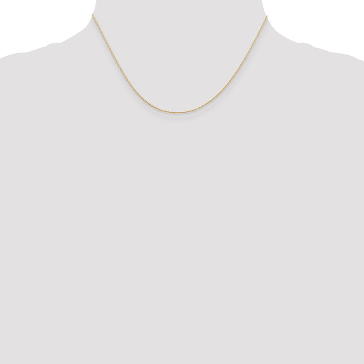 14k .5 mm Carded Cable Rope Chain