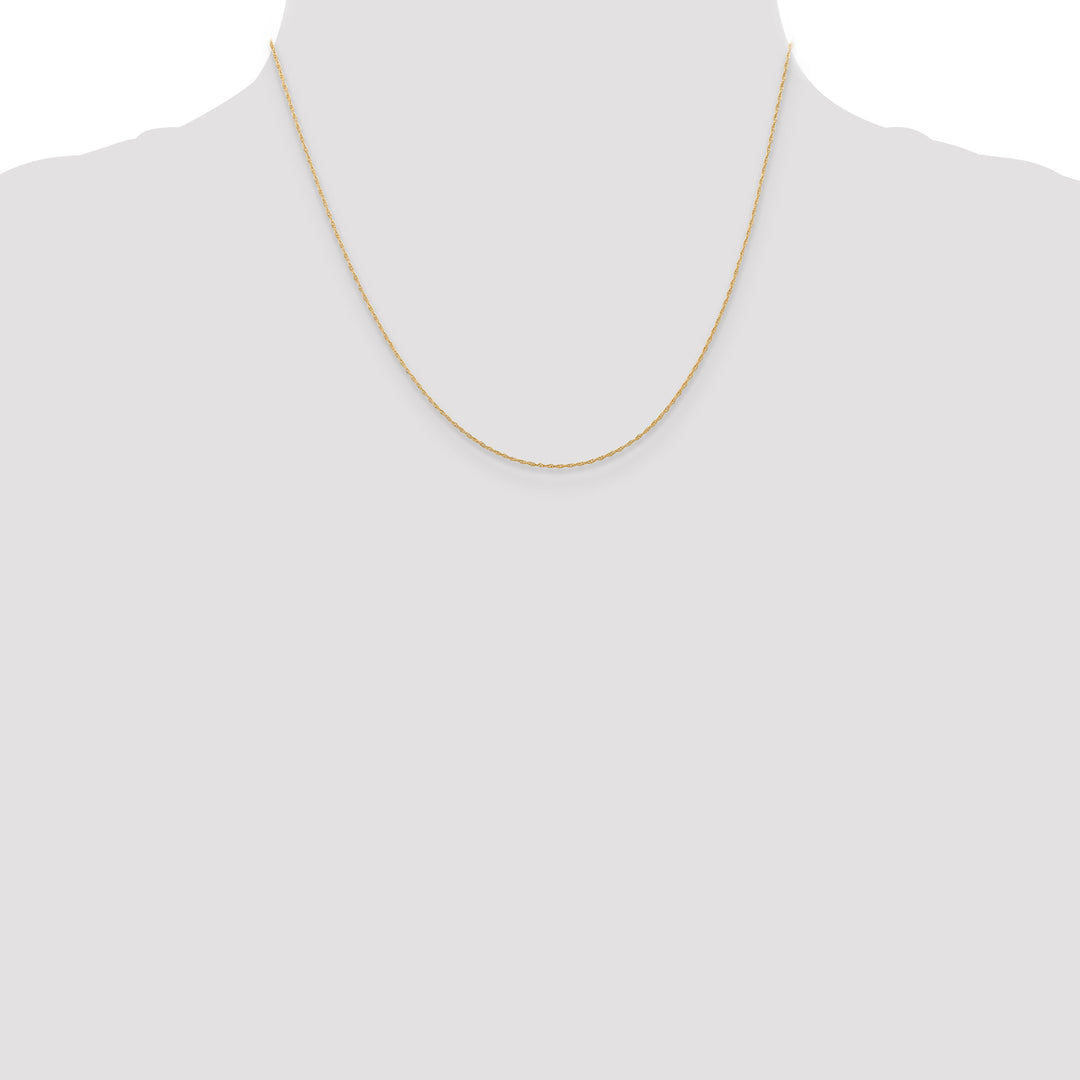14k .5 mm Carded Cable Rope Chain