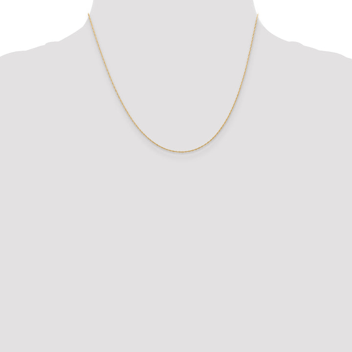 14k .5 mm Carded Cable Rope Chain