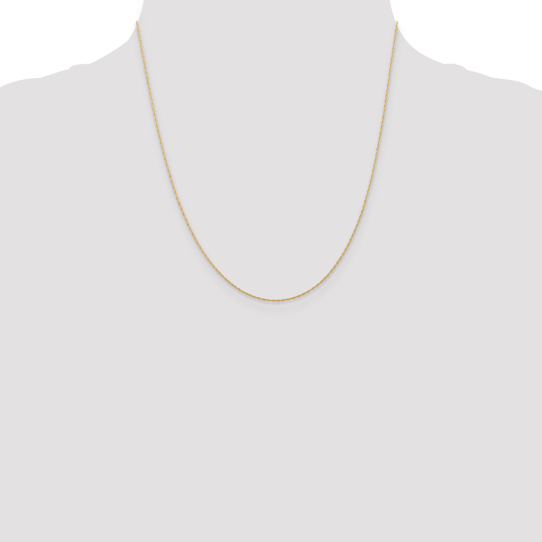 14k .5 mm Carded Cable Rope Chain