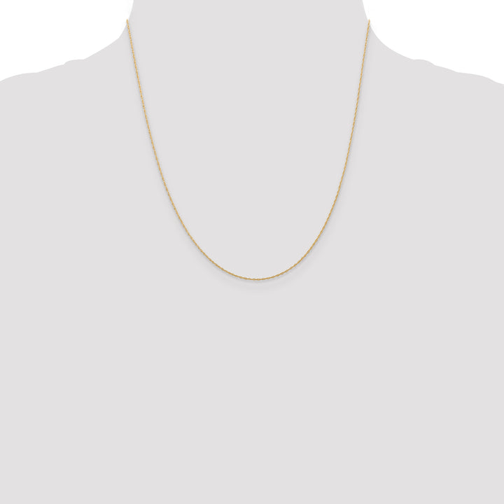 14k .5 mm Carded Cable Rope Chain
