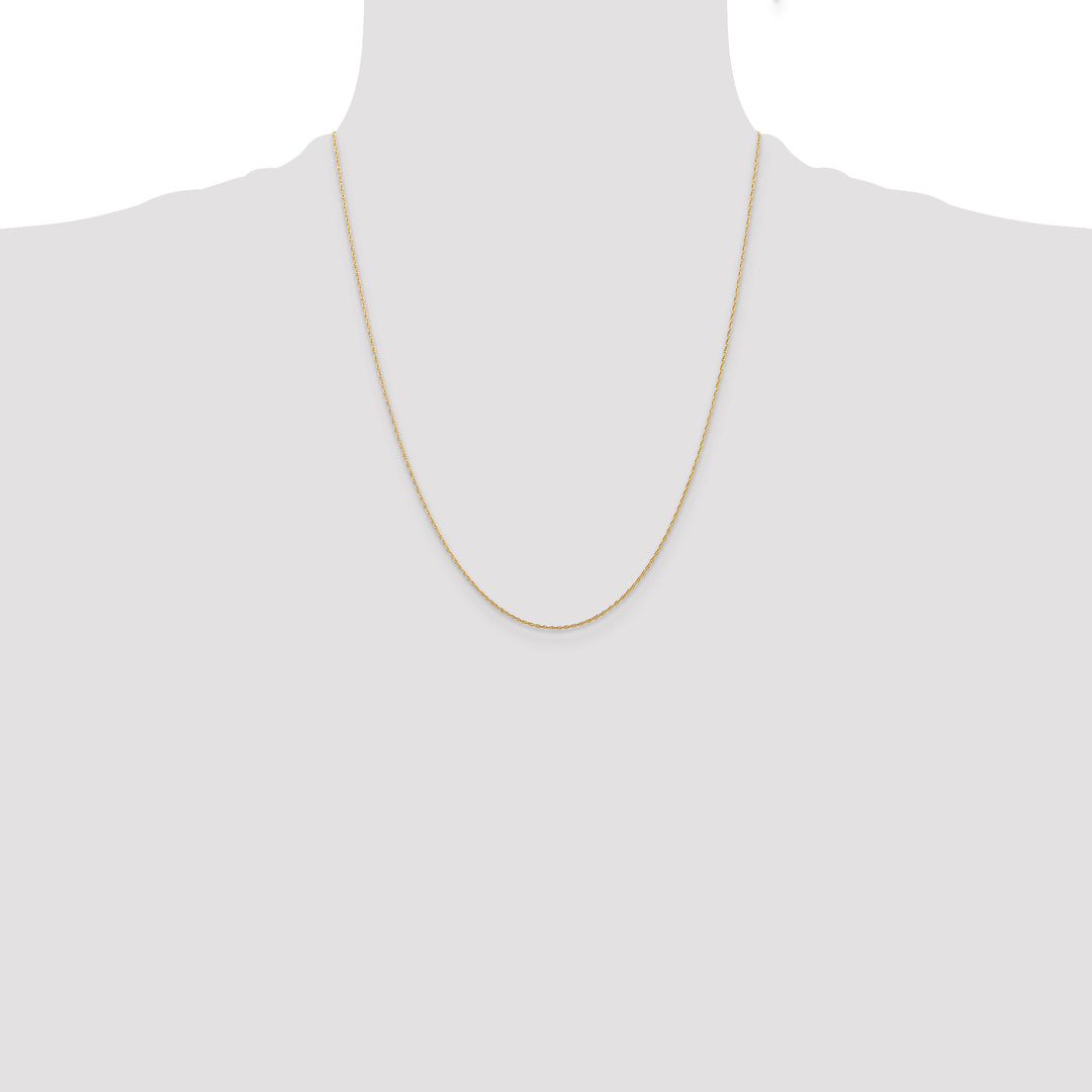 14k .5 mm Carded Cable Rope Chain