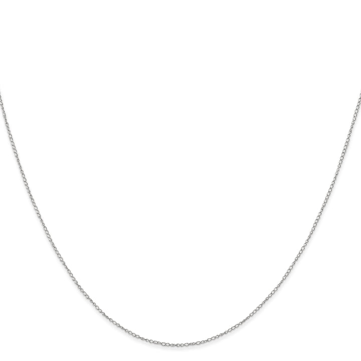 14k White Gold .42mm Gold Carded Curb Chain