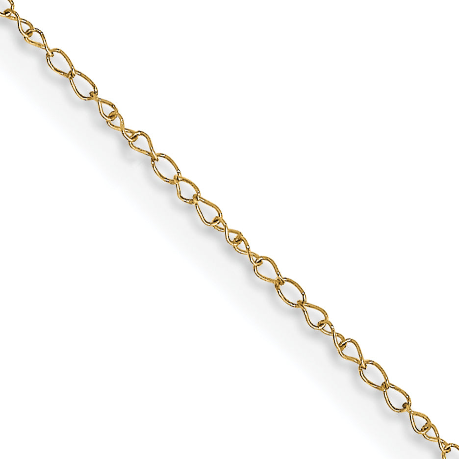 14k .42 mm Carded Curb Chain