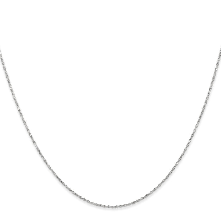 14k White Gold .6 mm Carded Cable Rope Chain