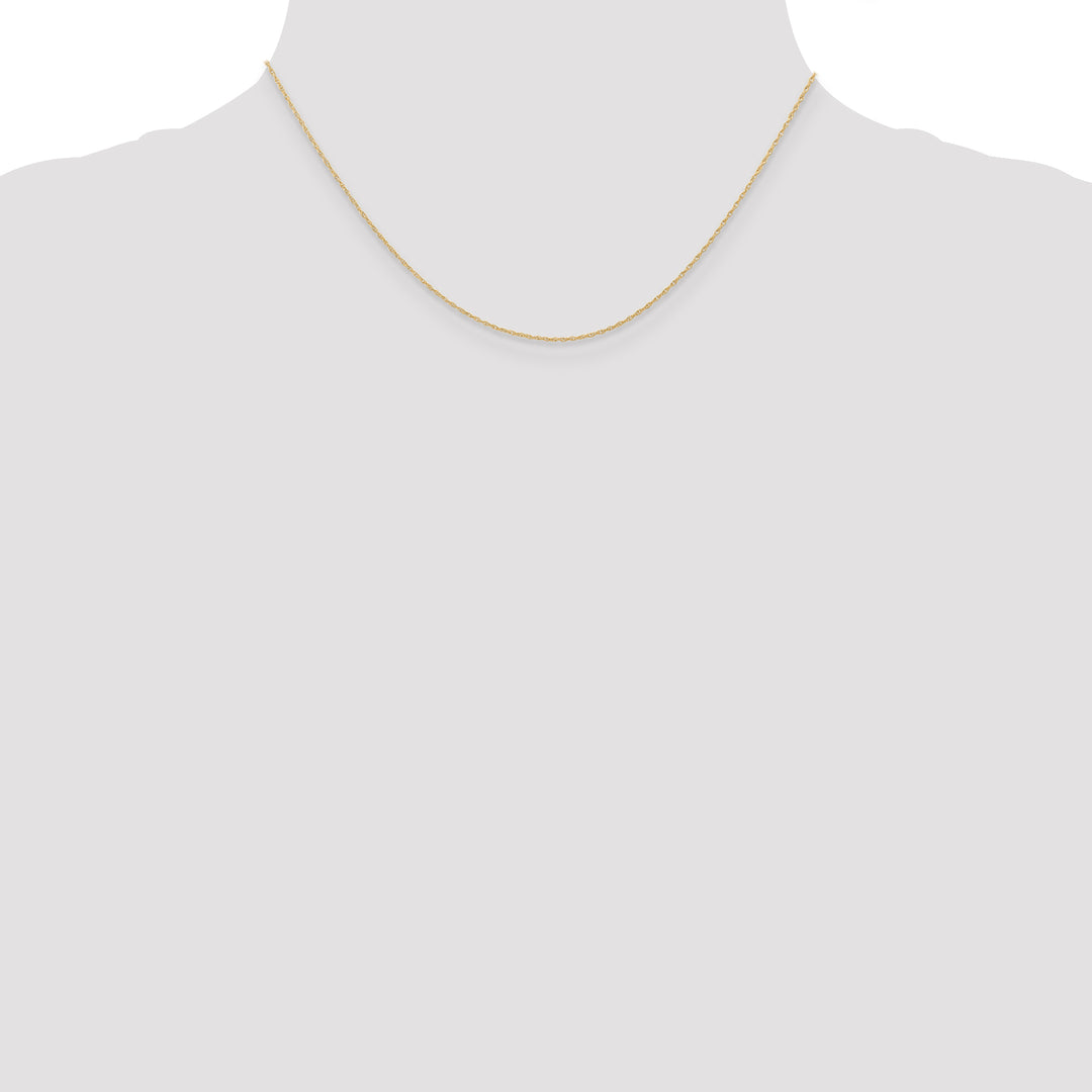14k .6 mm Carded Cable Rope Chain