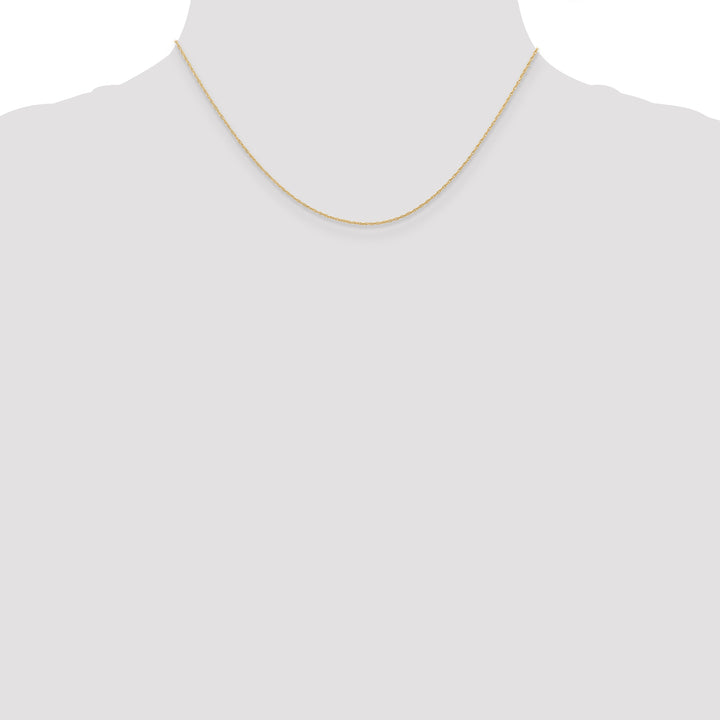 14k .6 mm Carded Cable Rope Chain