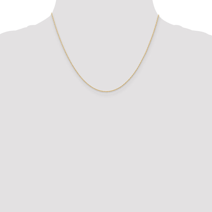 14k .6 mm Carded Cable Rope Chain