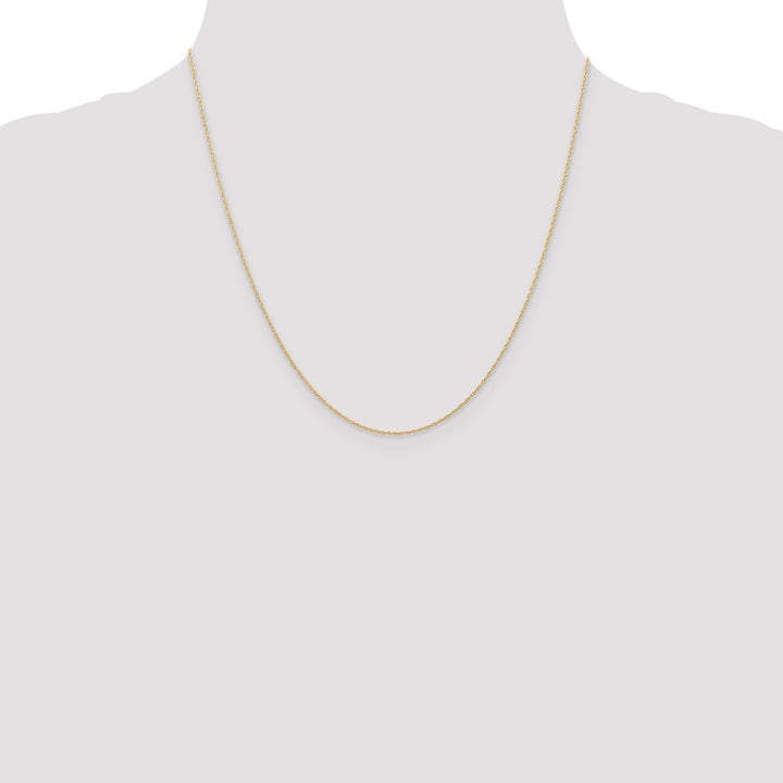 14k .6 mm Carded Cable Rope Chain