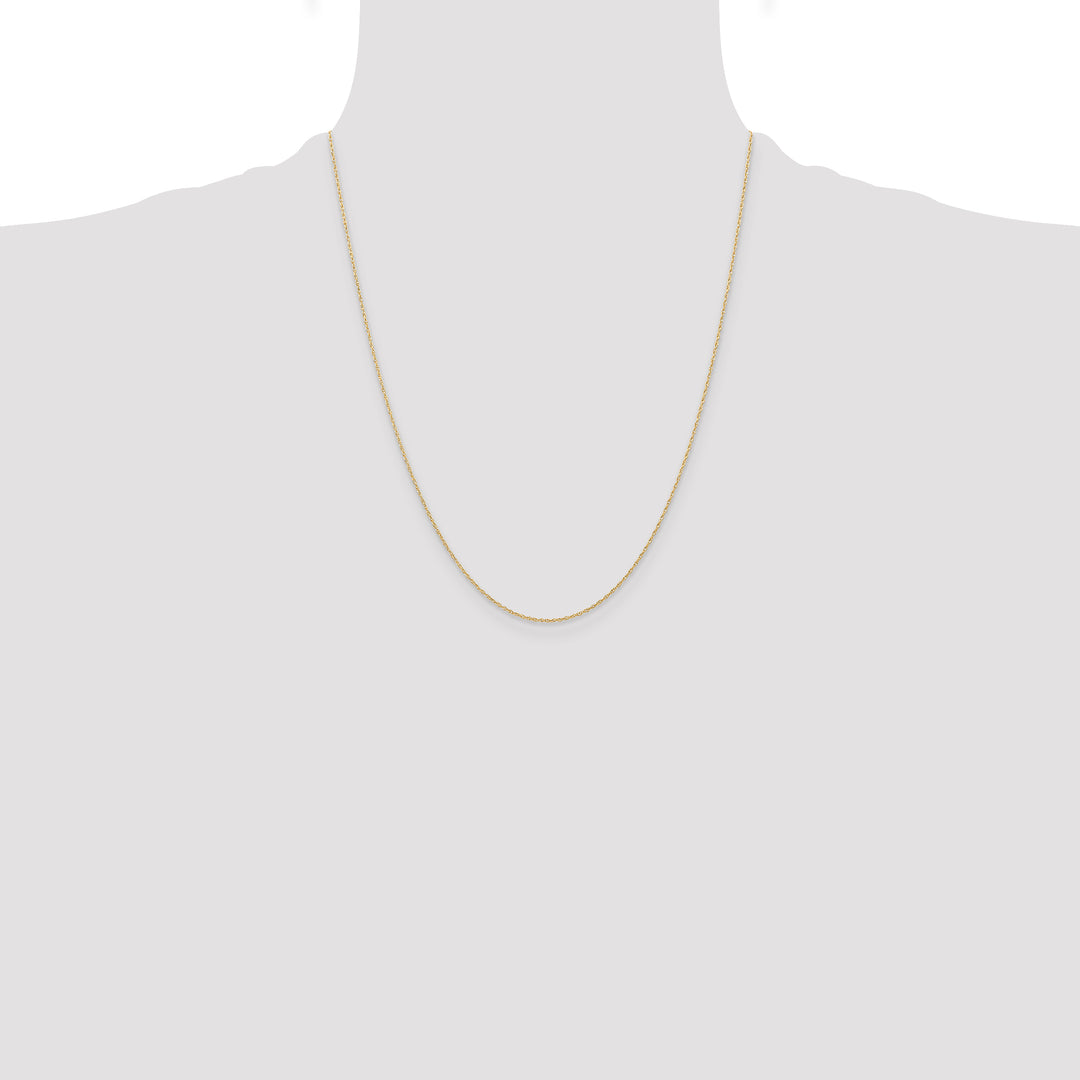 14k .6 mm Carded Cable Rope Chain