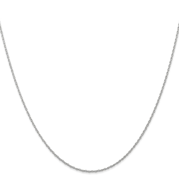 14k White Gold .7 mm Carded Cable Rope Chain