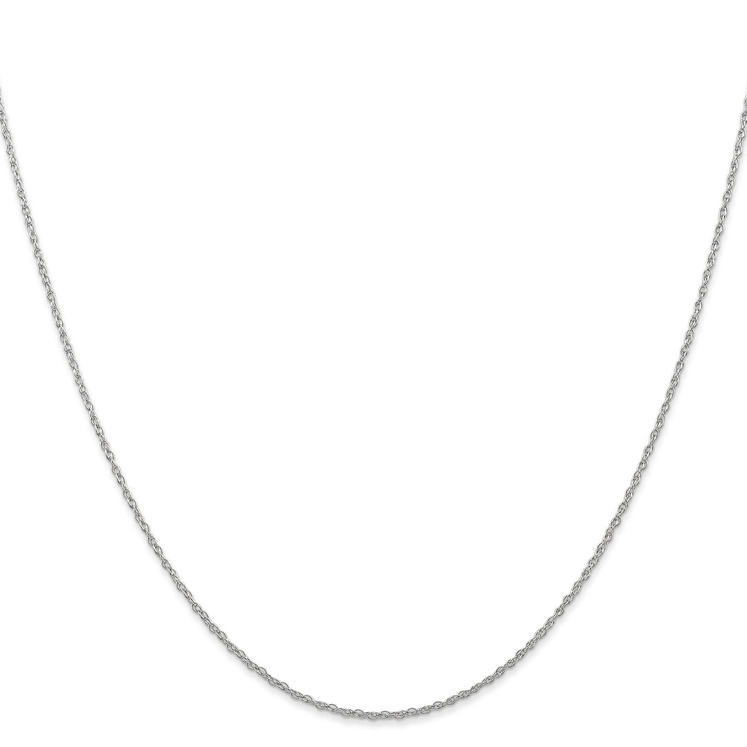 14k White Gold .7 mm Carded Cable Rope Chain
