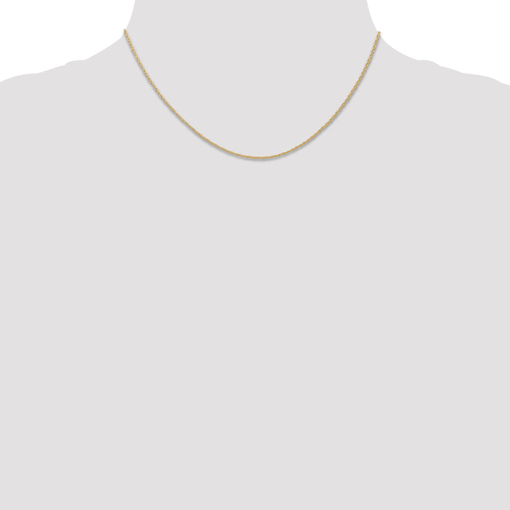 14k .7 mm Carded Cable Rope Chain