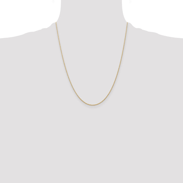 14k .7 mm Carded Cable Rope Chain