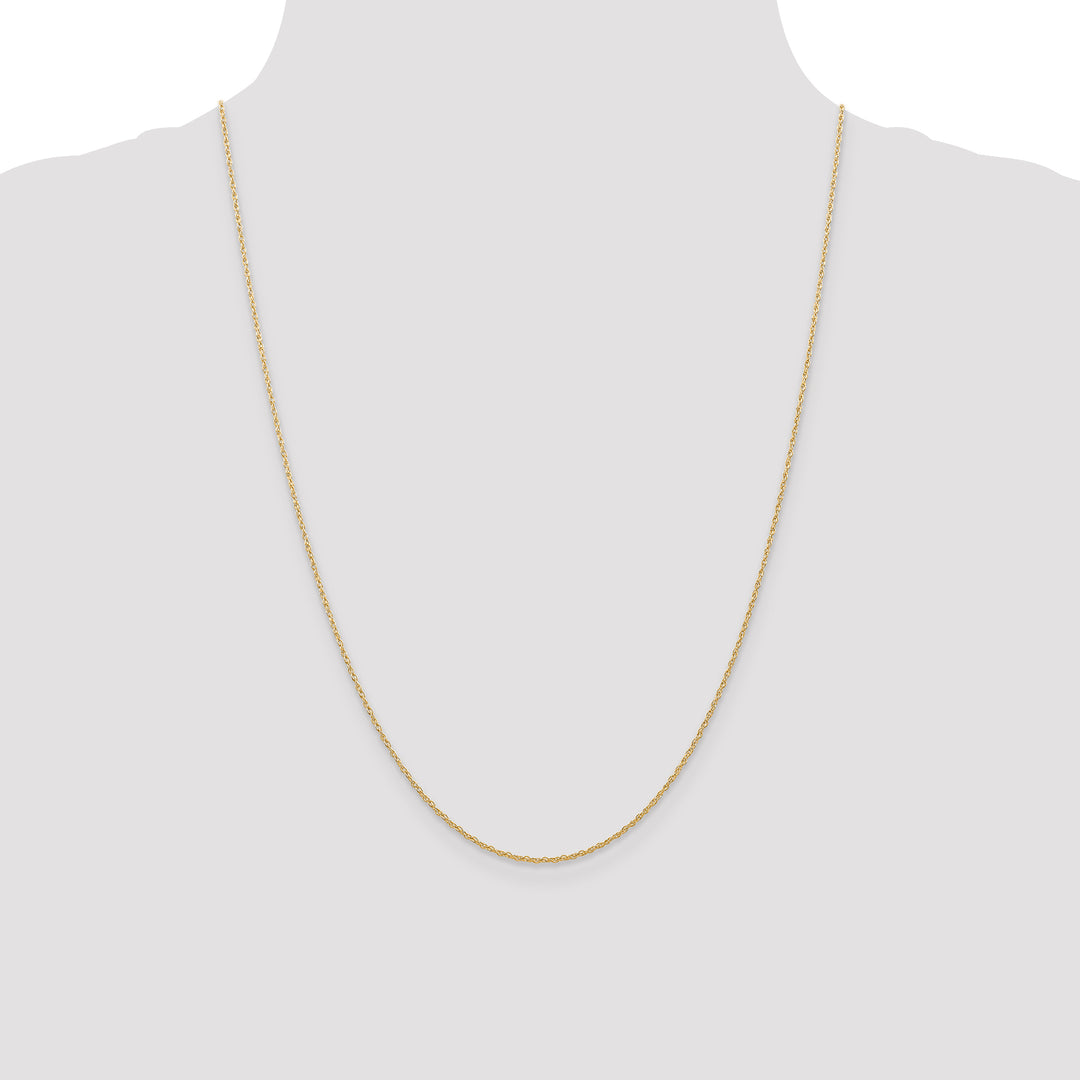 14k .7 mm Carded Cable Rope Chain
