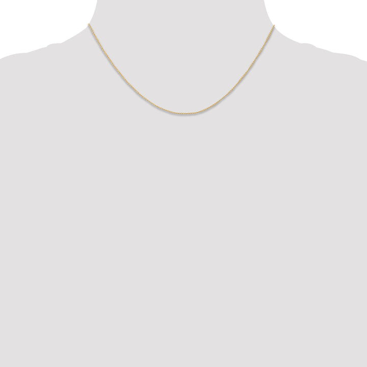 14k .5 mm Carded Curb Chain