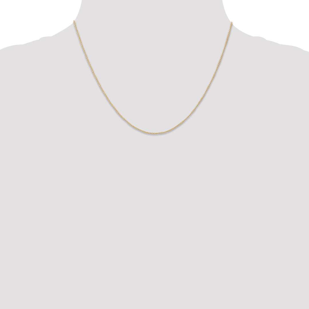 14k .5 mm Carded Curb Chain