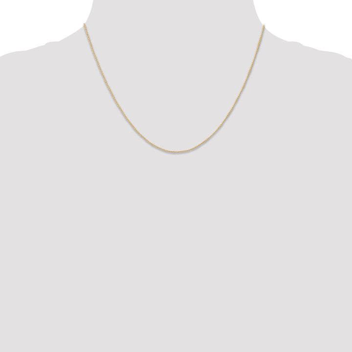 14k .5 mm Carded Curb Chain