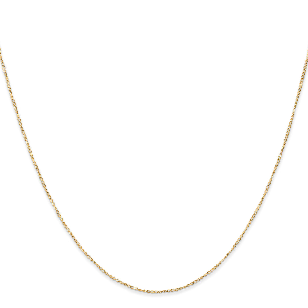 14k .5 mm Carded Curb Chain