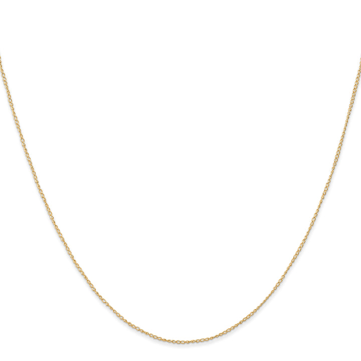 14k .5 mm Carded Curb Chain