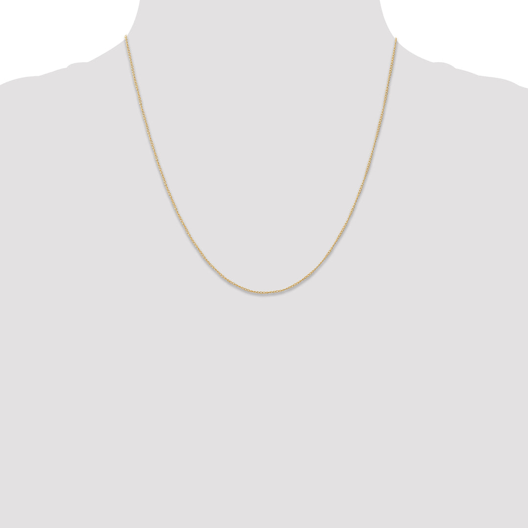 14k .5 mm Carded Curb Chain
