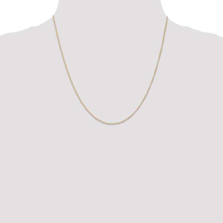 14k .5 mm Carded Curb Chain