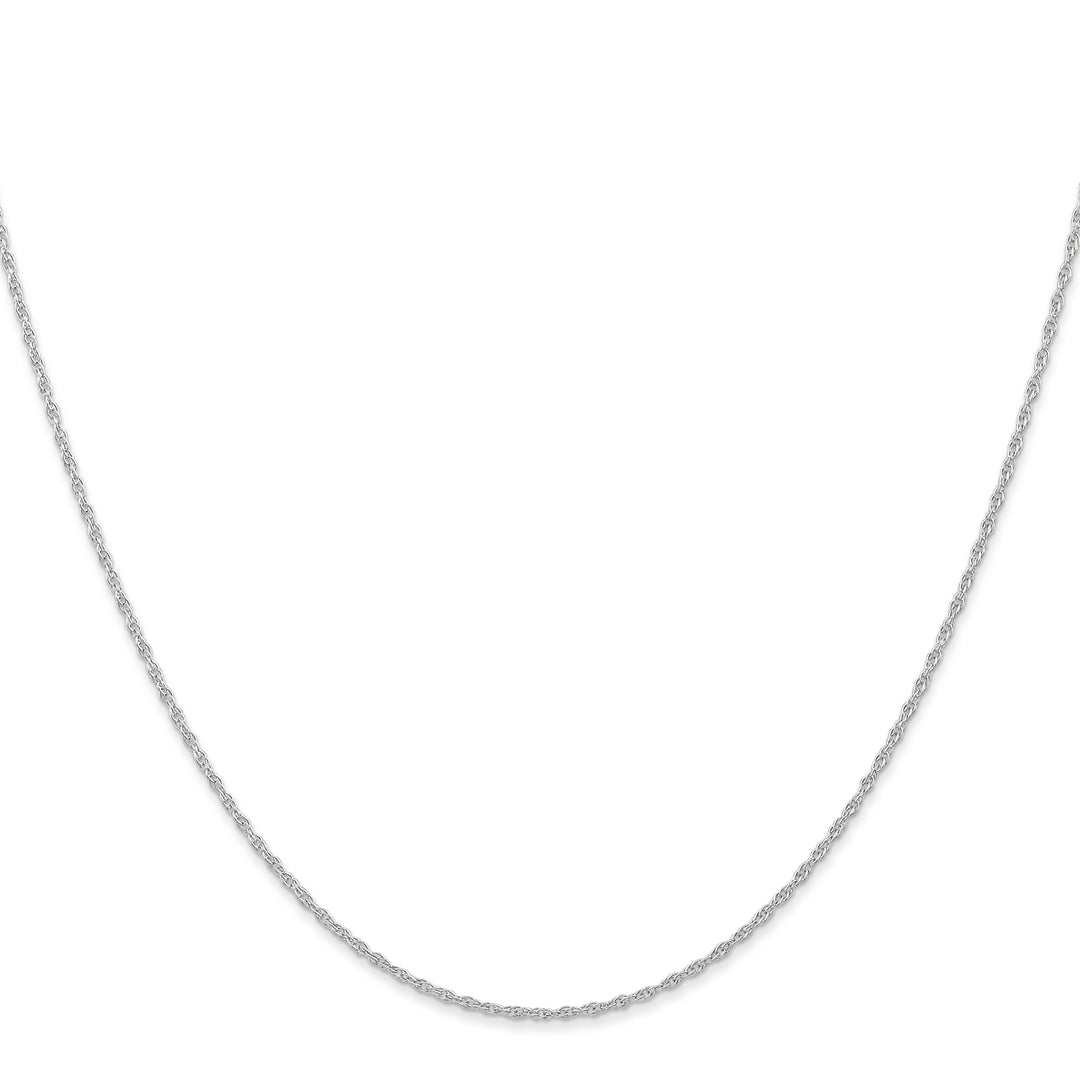 14k White Gold .95 mm Carded Cable Rope Chain