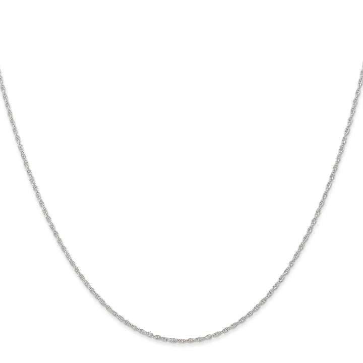 14k White Gold .95 mm Carded Cable Rope Chain