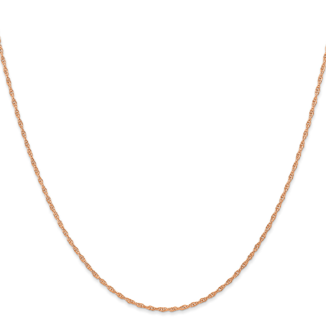 14k Rose Gold 1.15mm Carded Cable Rope Chain