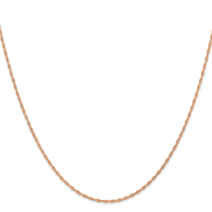 14k Rose Gold 1.15mm Carded Cable Rope Chain