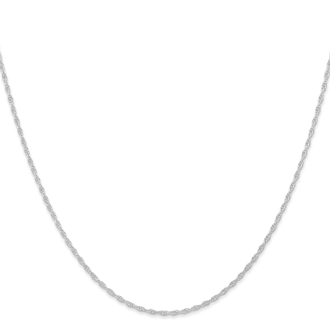 14K White Gold 1.15mm Carded Cable Rope Chain
