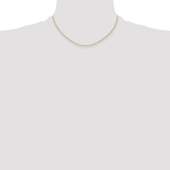 14K 1.15mm Carded Cable Rope Chain